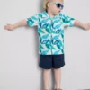 1,5-8 años | Conjunto de camisas y pantalones cortos de algodón slub
