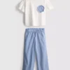 1,5-9 años | Conjunto de camiseta con volantes y pantalones