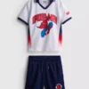 1,5-9 años | Conjunto de camiseta y pantalones cortos de fútbol de Marvel Spider-Man