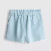 1,5-9 años | Pantalones cortos con ribete festoneado y ojales