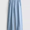 7-15 años | Pantalones de chándal de pierna ancha cepillados