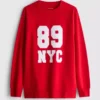 7-15 años | Sudadera con eslogan de Nueva York