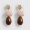 Aretes colgantes de resina