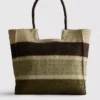 Bolso de compras con efecto tejido