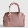Bolso tipo tote con efecto cocodrilo