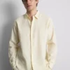Camisas de manga larga de mezcla de lino