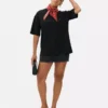 Camiseta básica de jersey de corte oversize