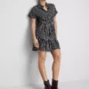 Camiseta mini a rayas con volantes