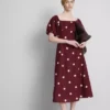 El vestido midi de lino con mangas abullonadas de The Edit