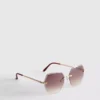 Gafas de sol cuadradas sin montura «Diamanta»