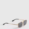 Gafas de sol metálicas con diseño geométrico
