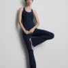 Leggings deportivos acampanados de cintura alta con soporte suave