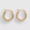 Mini aretes de aro resistentes al agua