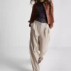 Pantalones anchos plisados