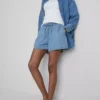Pantalones cortos de chándal de denim de algodón