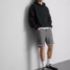 Pantalones cortos de mezclilla ajustados de talle medio