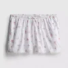 Pantalones cortos de pijama de algodón dobby con estampado floral