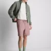Pantalones cortos texturizados con cordón