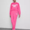 Pantalones de chándal ajustados estampados de mezcla de algodón
