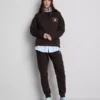 Pantalones de chándal ajustados estampados de mezcla de algodón