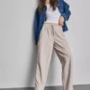 Pantalones de chándal casuales de mezcla de algodón