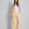 Pantalones de pijama de pierna recta con volantes, ideales para relajarse