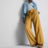 Pantalones palazzo con detalle de moño