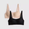 Paquete de 2 tops cortos de ropa moldeadora y alisadora