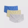 Paquete de 3 pantalones cortos tipo mini con diseño pointelle