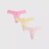 Paquete de 3 tangas bandeau de encaje