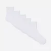 Paquete de 5 pares de calcetines cortos acanalados