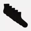 Paquete de 5 pares de calcetines cortos acanalados