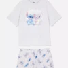 Pijamas cortos con diseño de Stitch de Disney