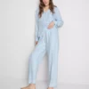 Pijamas estilo boyfriend de sarga