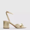 Sandalias de tacón con detalle retorcido