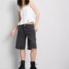 The Primark Scene | Shorts de mezclilla de algodón con tachuelas