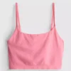 Top tipo camisola corto sin costuras