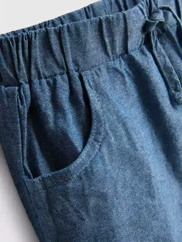0-12 meses | Conjunto de camisa de polo y pantalones cortos de punto a rayas