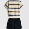 0-12 meses | Conjunto de pantalones cortos de punto