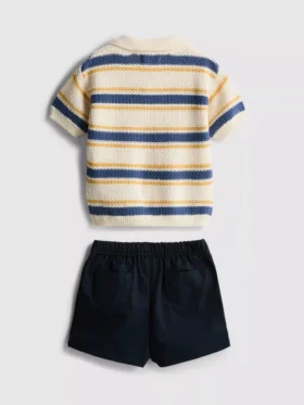 0-12 meses | Conjunto de pantalones cortos de punto