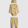 0-18 meses | Conjunto de 3 piezas de ropa para recién nacidos «Winnie the Pooh» de Disney con espacio para crecer