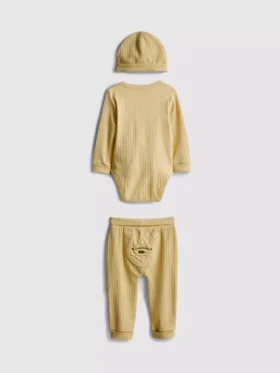 0-18 meses | Conjunto de 3 piezas de ropa para recién nacidos «Winnie the Pooh» de Disney con espacio para crecer