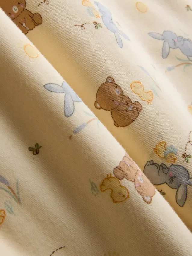 0-18 meses | Conjunto de pijama estampado para recién nacidos