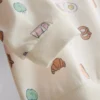 0-18 meses | Conjunto de sudadera y pantalones cortos con diseño de comida