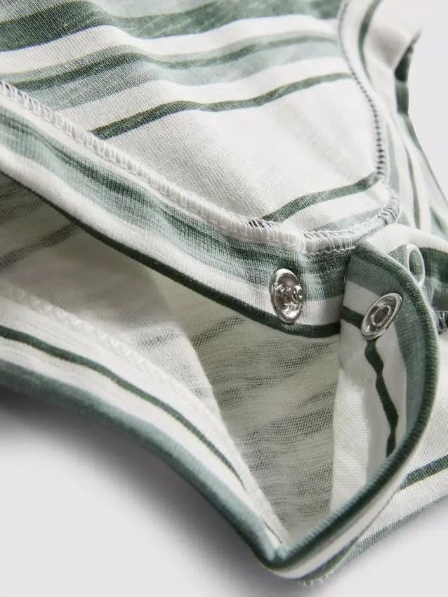 0-18 meses | Conjunto para recién nacidos compuesto por un body de manga larga y un peto con textura de gofre