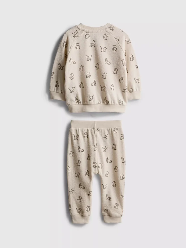 0-18 meses | Conjunto para recién nacidos con sudadera y pantalones de chándal con diseño de perro
