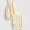 0-18 meses | Conjunto para recién nacidos de Disney con body y overol de Winnie the Pooh