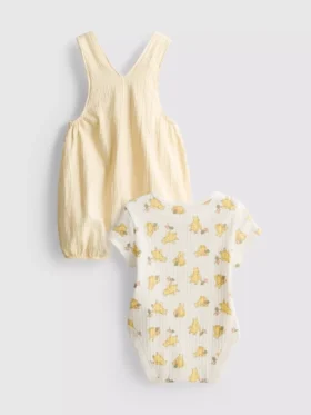 0-18 meses | Conjunto para recién nacidos de Disney con body y overol de Winnie the Pooh