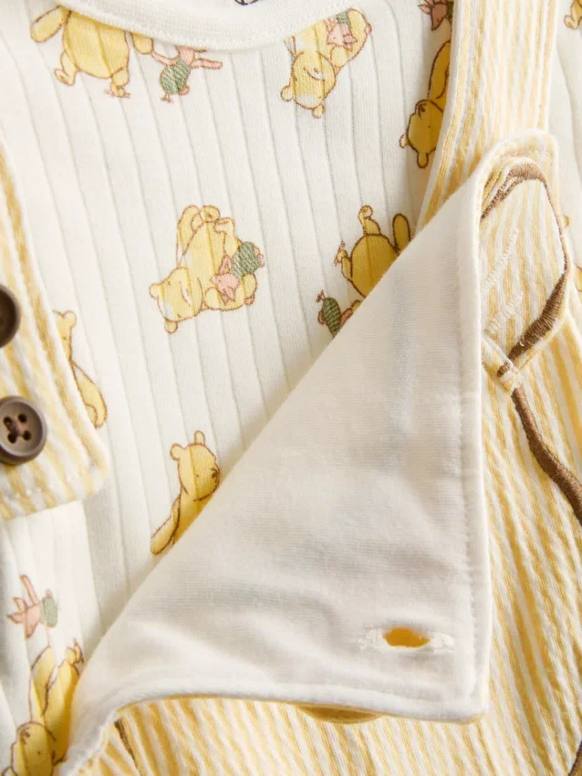 0-18 meses | Conjunto para recién nacidos de Disney con body y overol de Winnie the Pooh