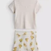 0-18 meses | Conjunto para recién nacidos de Disney con top cruzado y pantalones cortos de Winnie the Pooh